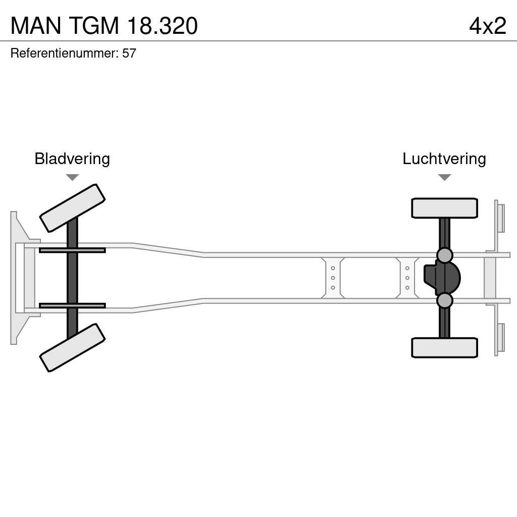 MAN TGM 18.320 Hákový nosič kontejnerů