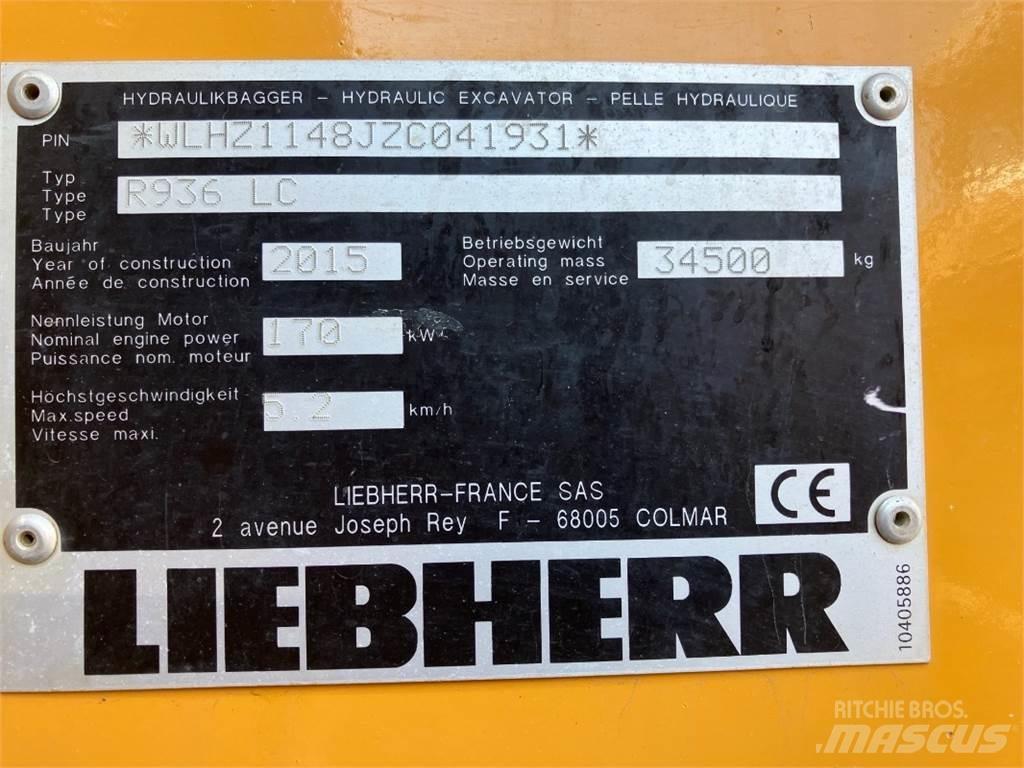 Liebherr R936 Pásová rýpadla