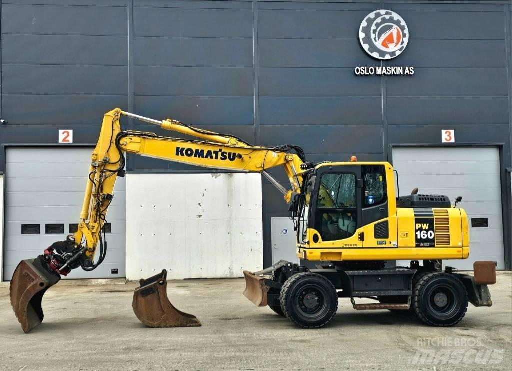 Komatsu pw 160 -8 Kolová rýpadla