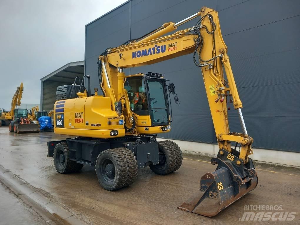 Komatsu PW160-11E0 Kolová rýpadla