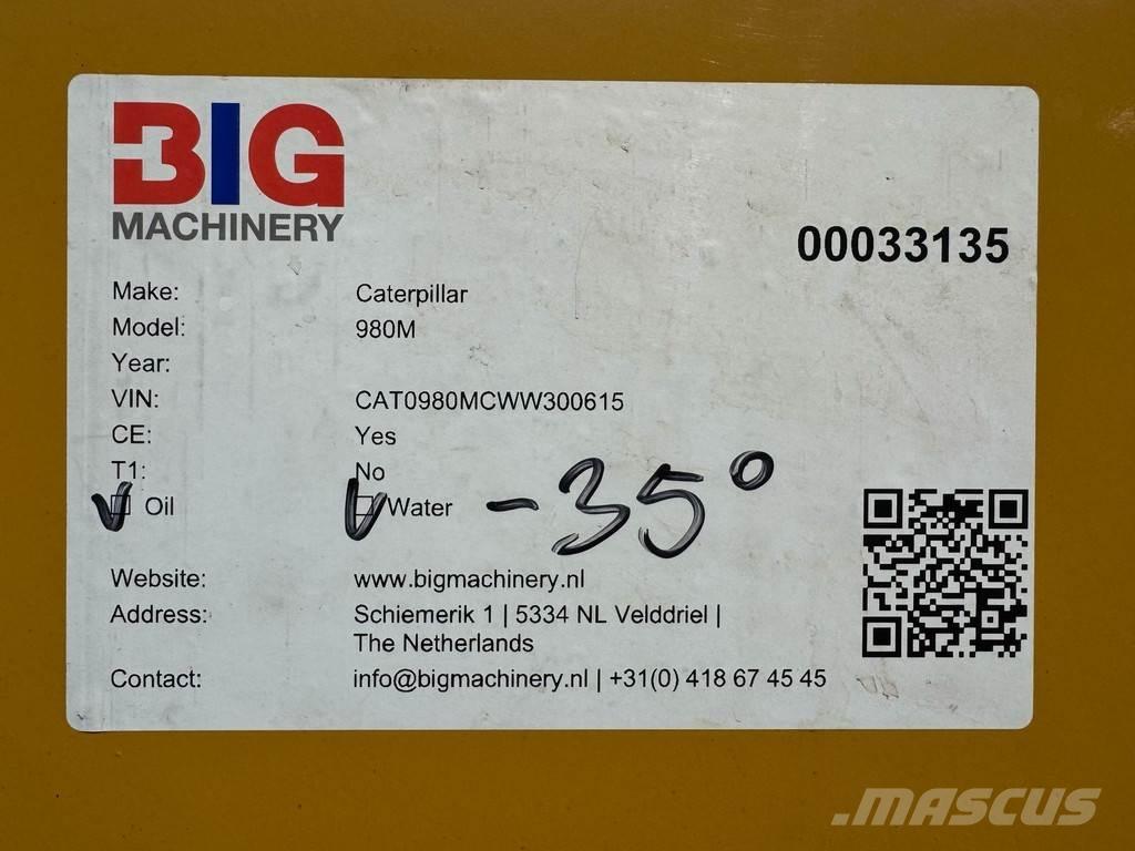 CAT 980M Kolové nakladače