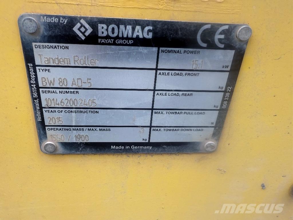Bomag BW 80 AD-5 Tandemové válce