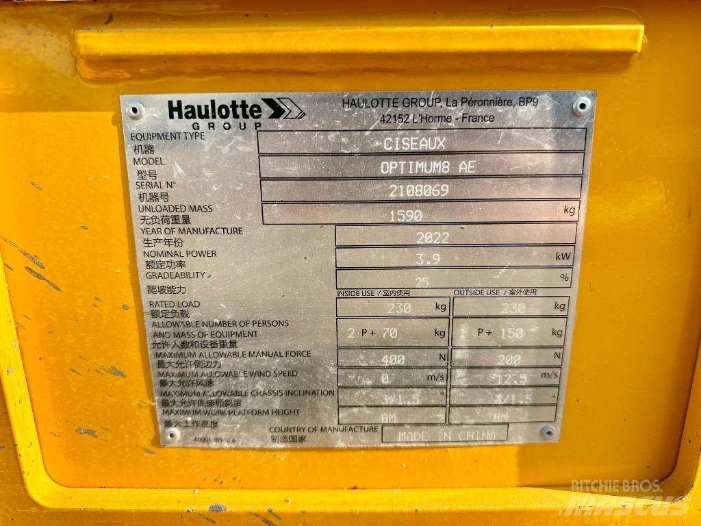Haulotte OPTIMUM 8 Nůžková zvedací plošina