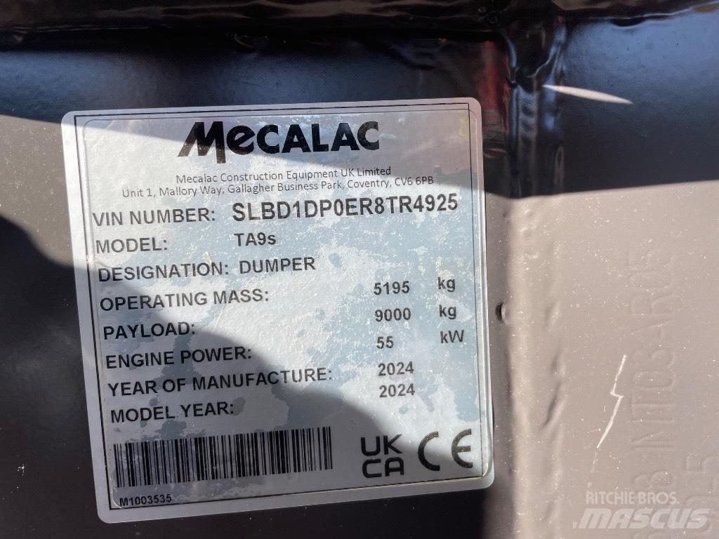 Mecalac TA 9 S Kloubové dempry