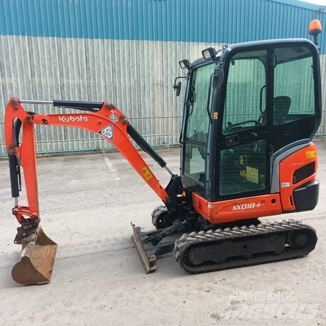 Kubota KX 018-4 Mini rýpadla < 7t