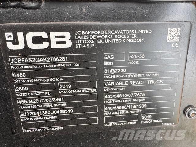 JCB 526-56 Agri Plus Teleskopické nakladače pro zemědělství