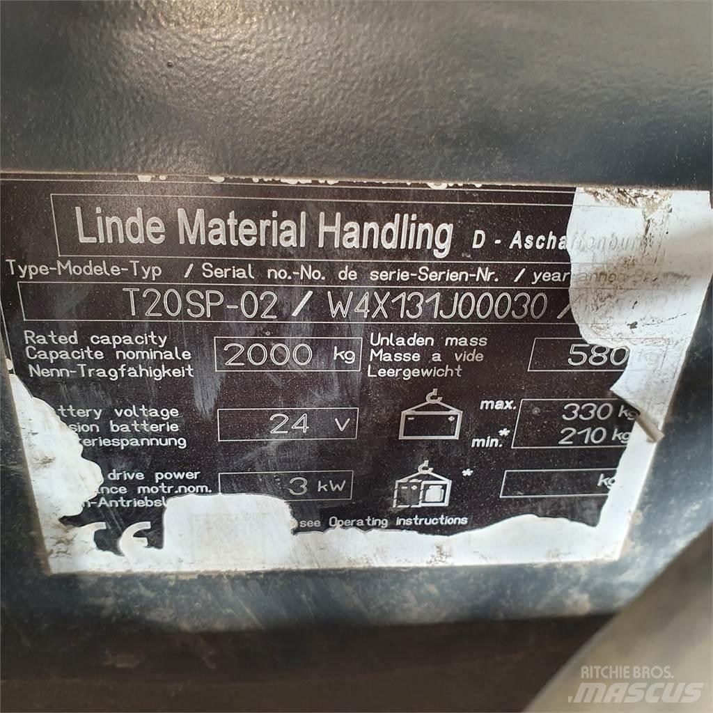 Linde T20SP kurz Nízkozdvižný vozík