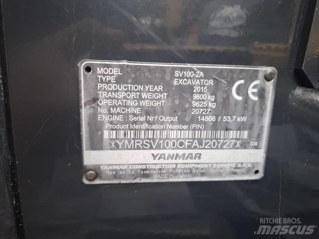 Yanmar SV 100-2A Midi rýpadla 7t - 12t