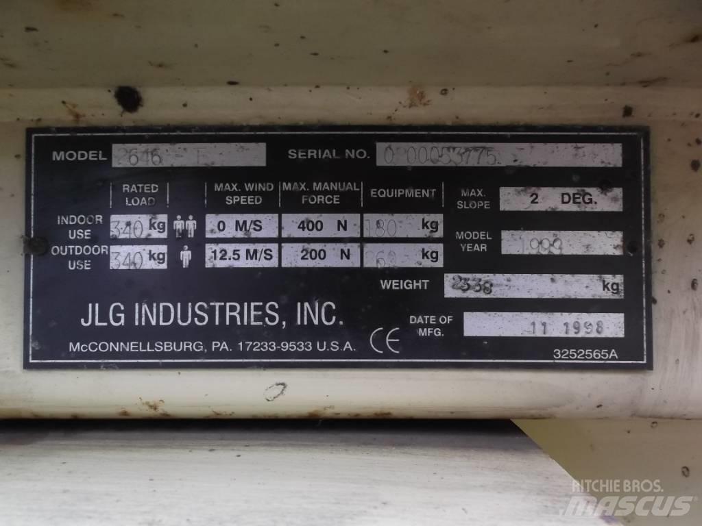 JLG 2646E      V-2288 Vertikální sloupové výtahy