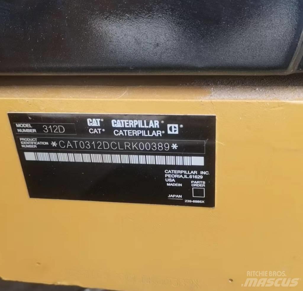 CAT 312 D Pásová rýpadla