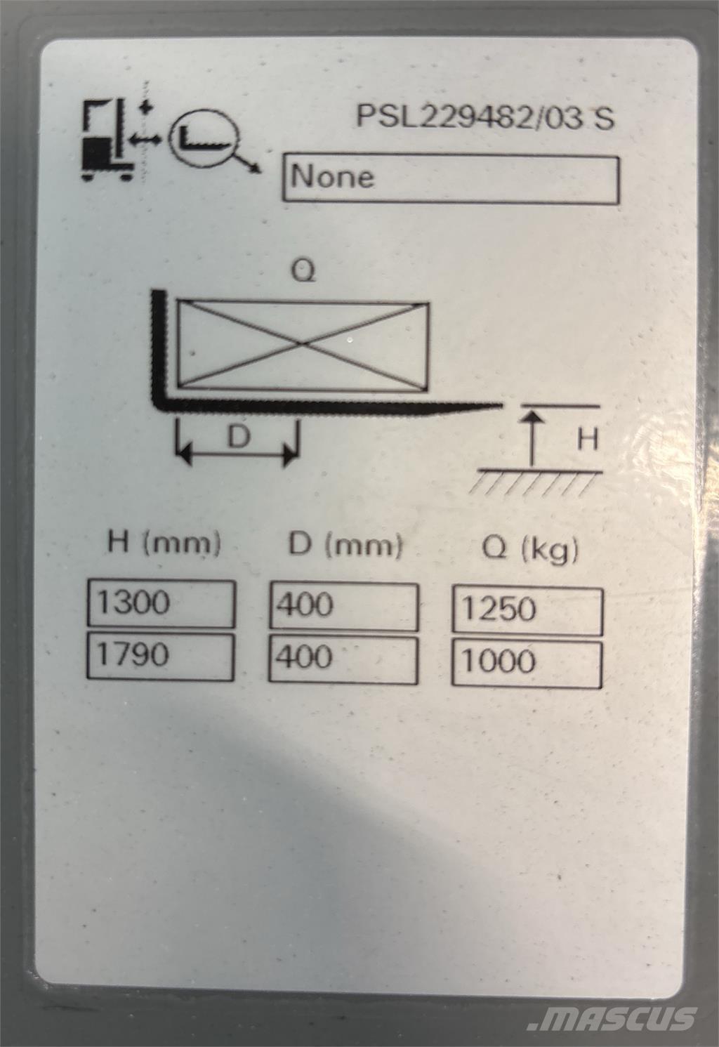 Atlet PSL125 Ručně vedené vysokozdvižné vozíky