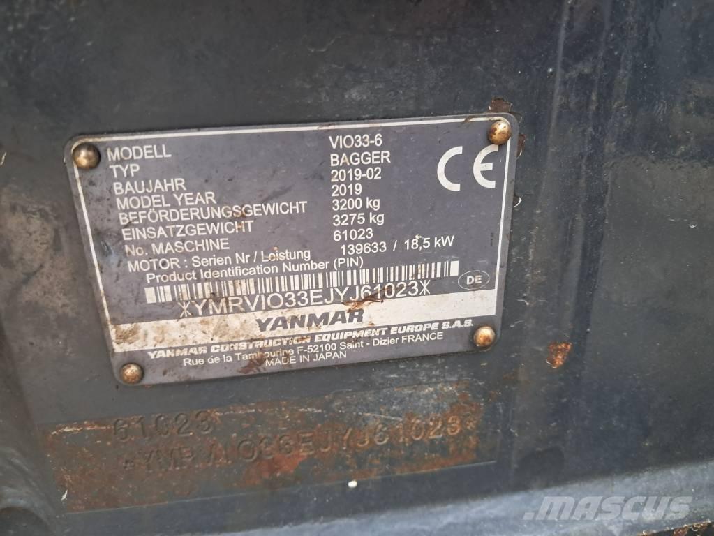 Yanmar Vio 33 Mini rýpadla < 7t