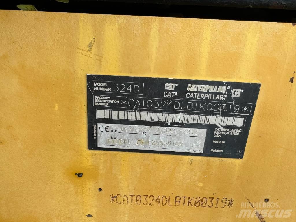 CAT 324 D L Pásová rýpadla
