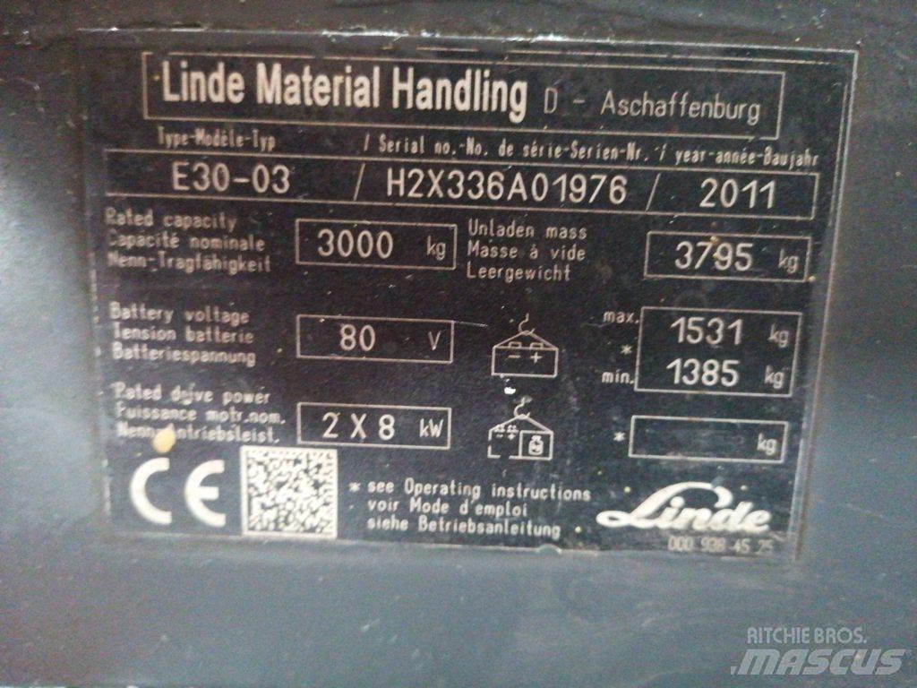 Linde E30-03 Akumulátorové vozíky