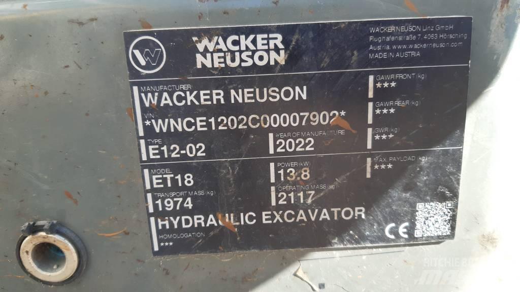 Wacker Neuson ET 18 Pásová rýpadla