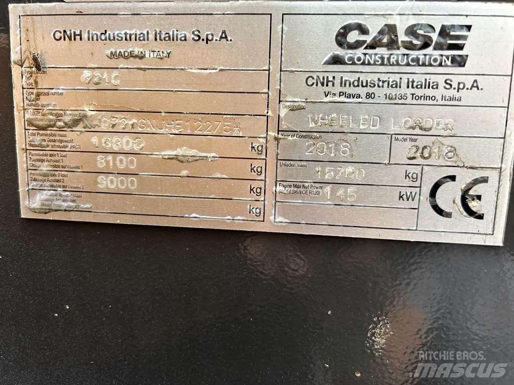 CASE 721G XR Kolové nakladače
