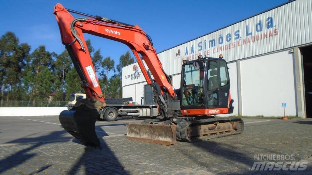 Kubota KX 080-4 Midi rýpadla 7t - 12t