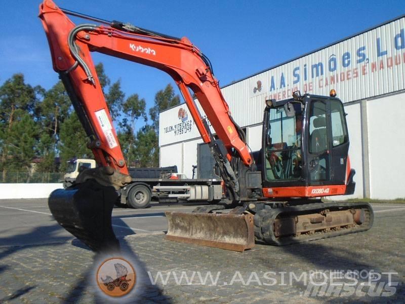 Kubota KX 080-4 Midi rýpadla 7t - 12t
