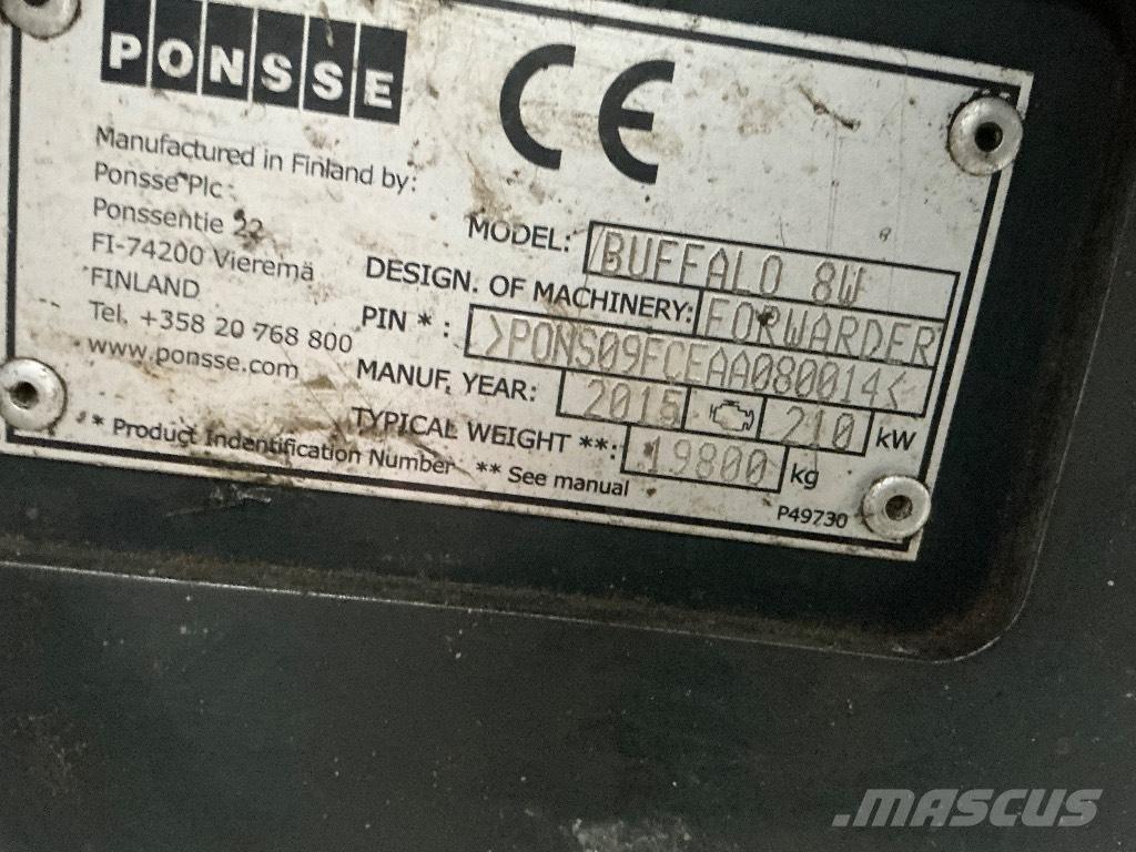 Ponsse BUFFALO 8W Vyvážecí traktory