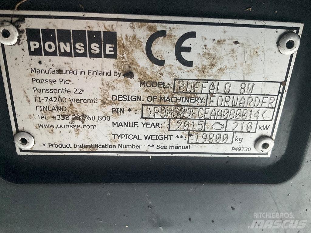 Ponsse BUFFALO 8W Vyvážecí traktory