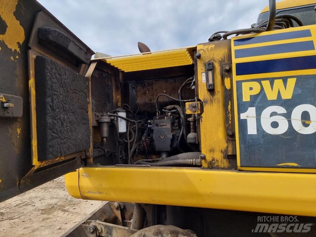 Komatsu PW 160-7 Kolová rýpadla