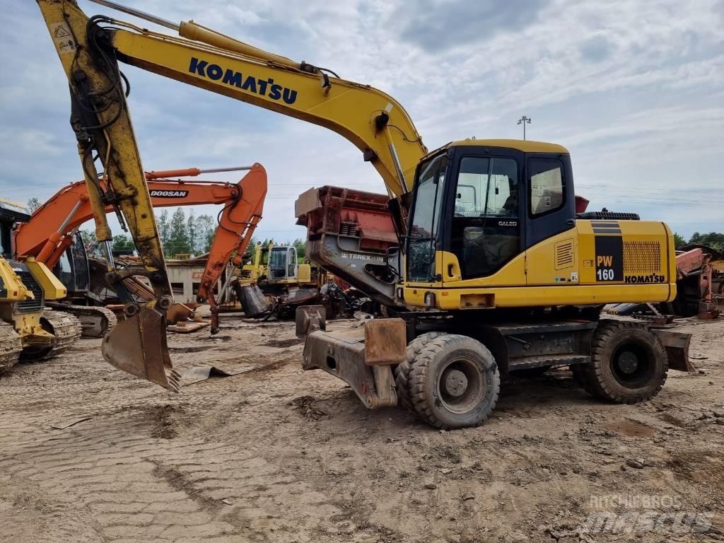 Komatsu PW 160-7 Kolová rýpadla