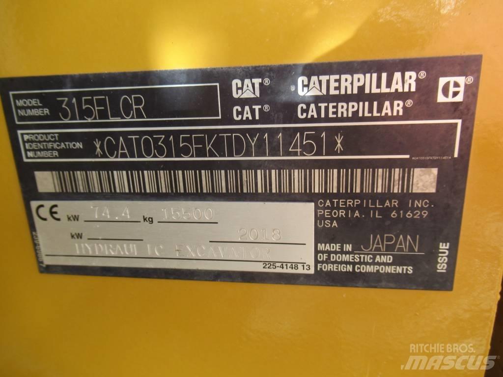 CAT 315F LCR Pásová rýpadla