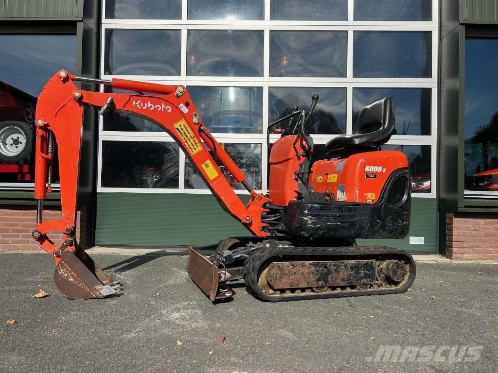 Kubota K 008-3 Mini rýpadla < 7t