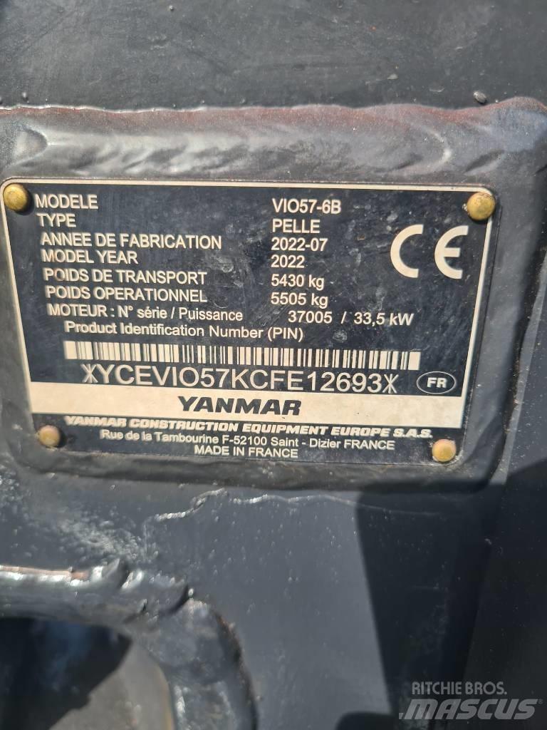 Yanmar Vio 57-6B Mini rýpadla < 7t