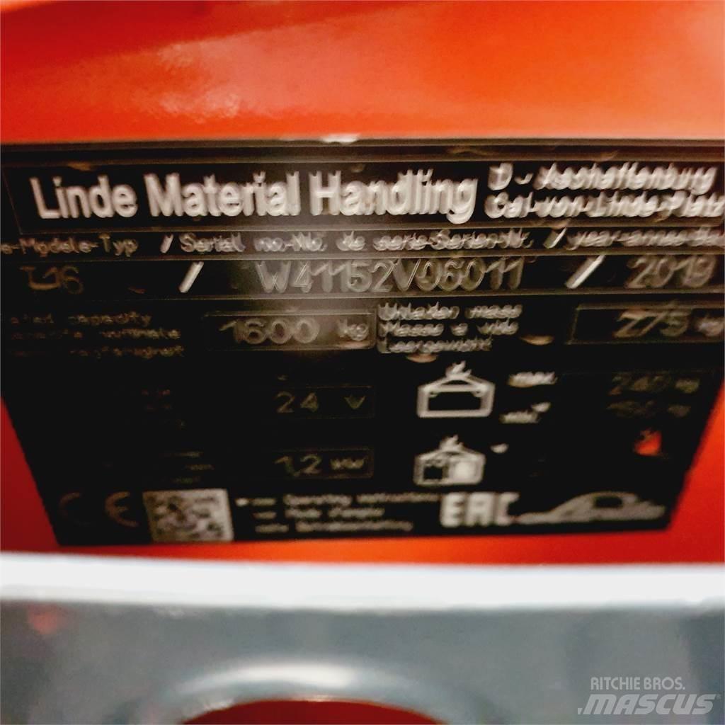 Linde T16 Li-Ion Nízkozdvižný vozík