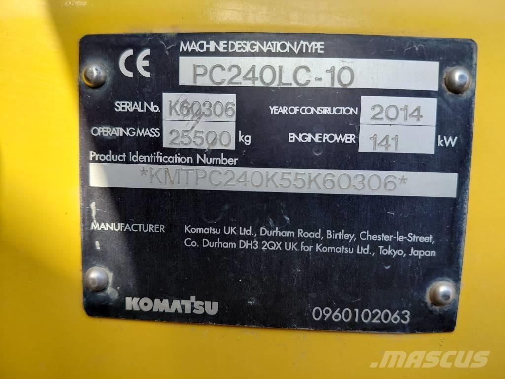 Komatsu PC 240 LC-10 Pásová rýpadla