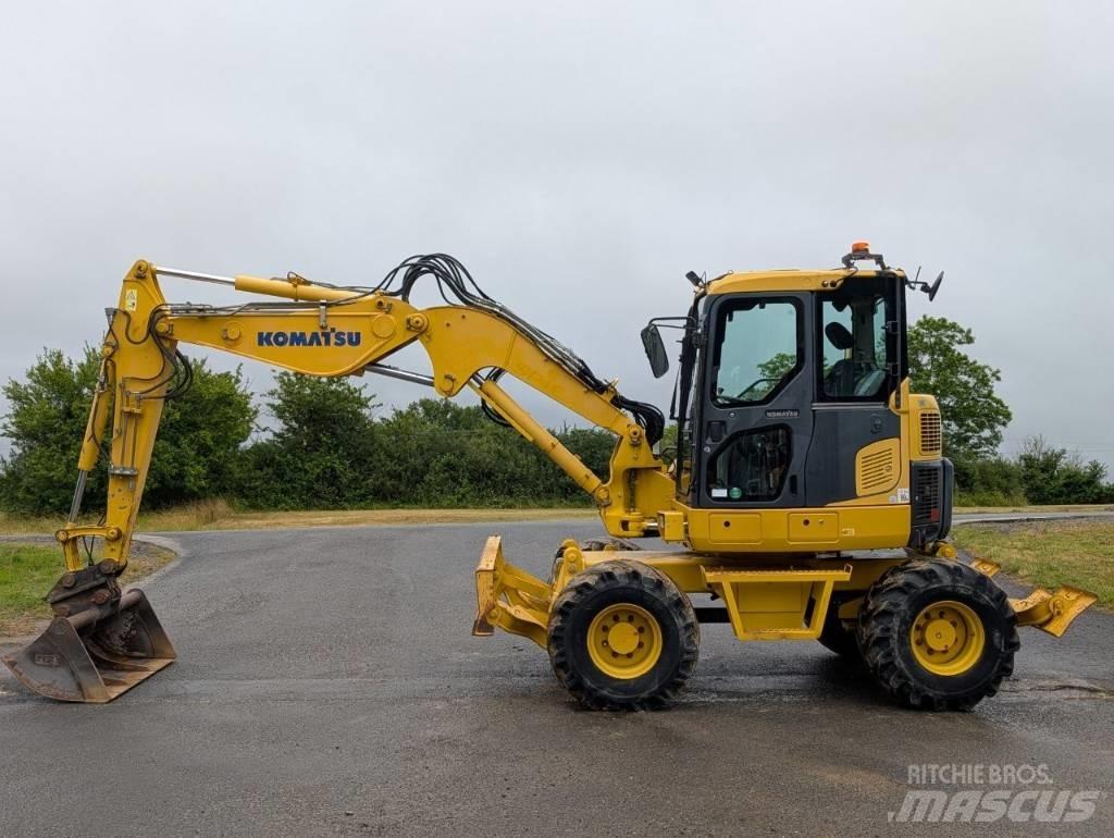 Komatsu PW 98 MR-8 Kolová rýpadla