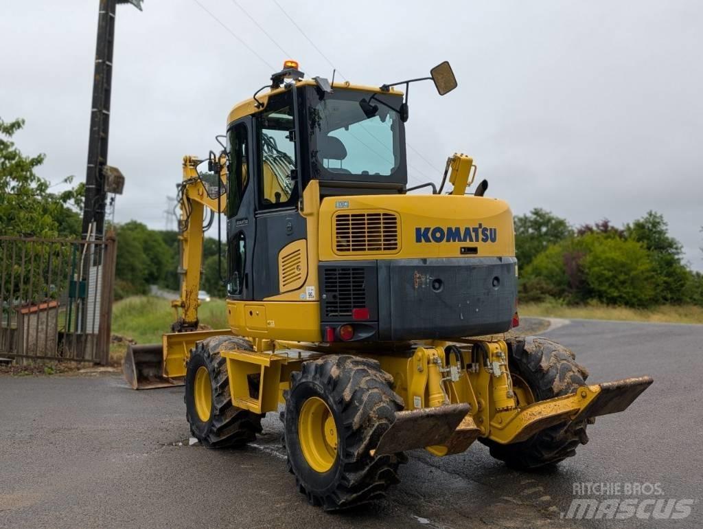 Komatsu PW 98 MR-8 Kolová rýpadla