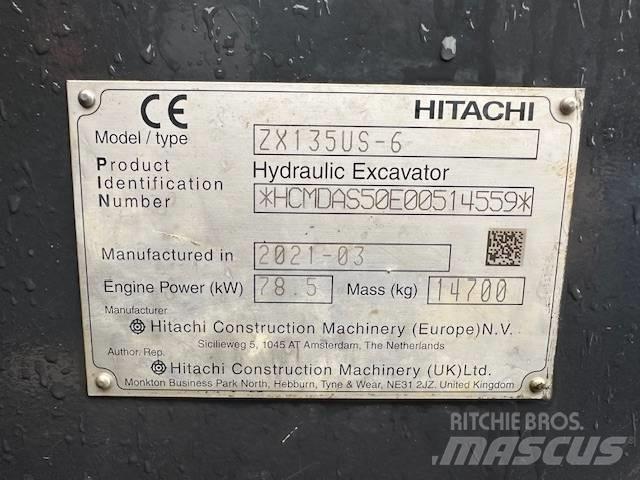 Hitachi ZX 135 US-6 Pásová rýpadla