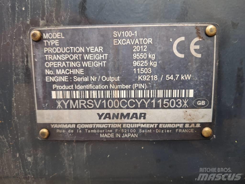 Yanmar SV 100-1 Midi rýpadla 7t - 12t