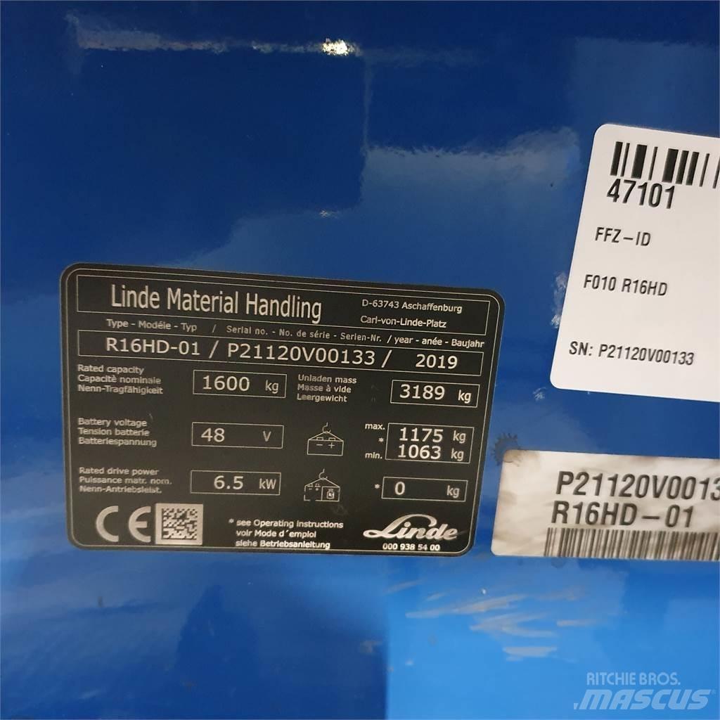 Linde R16HD Retraky