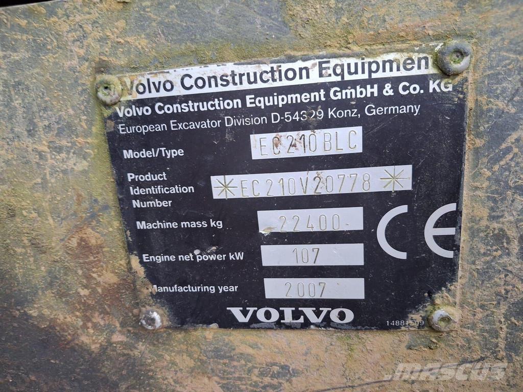 Volvo EC210 BLC Pásová rýpadla