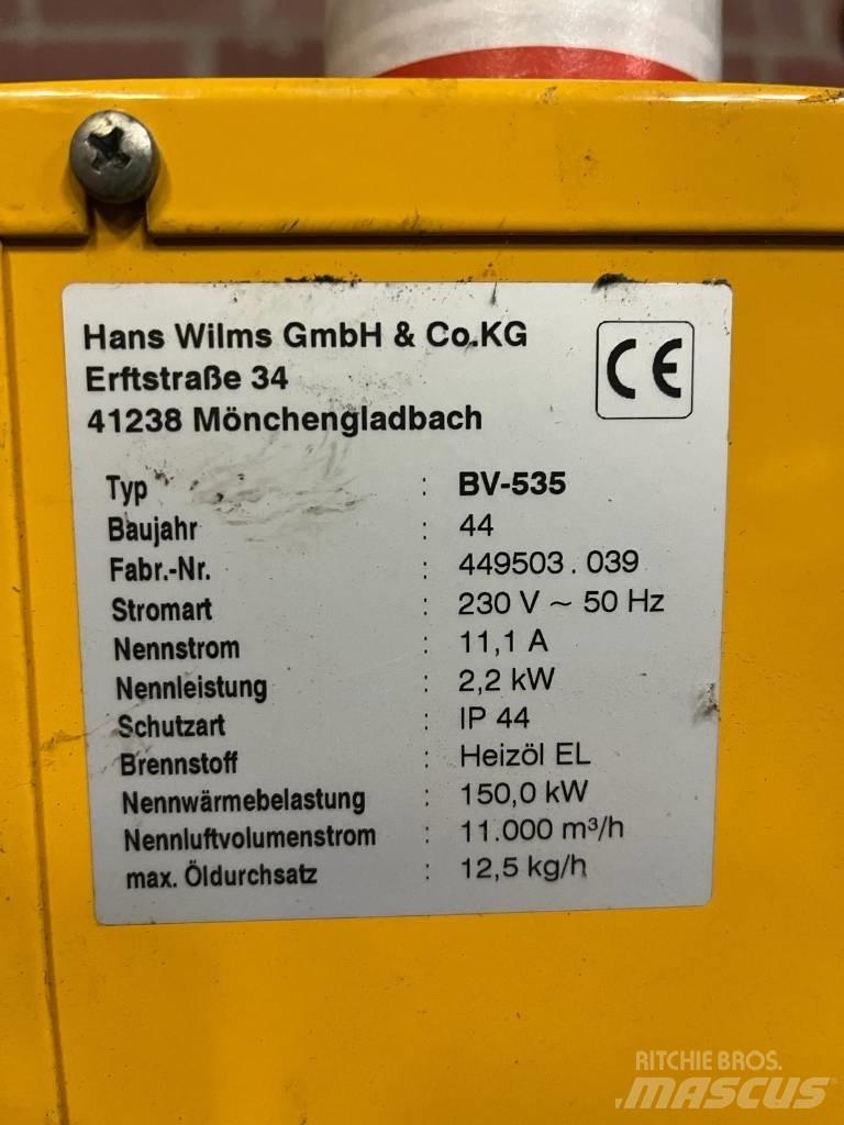 Wilms BV 535 Topení a zařízení pro rozmrazování