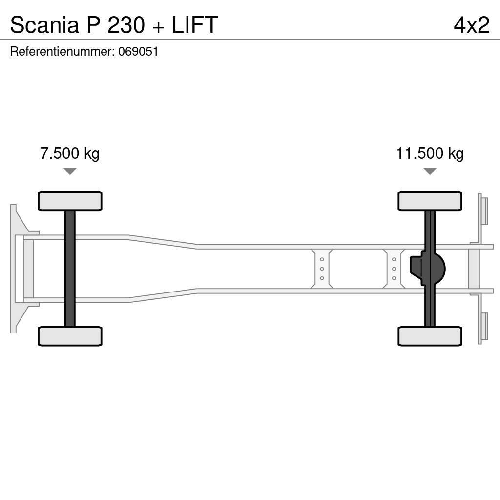 Scania P 230 + LIFT Skříňová nástavba