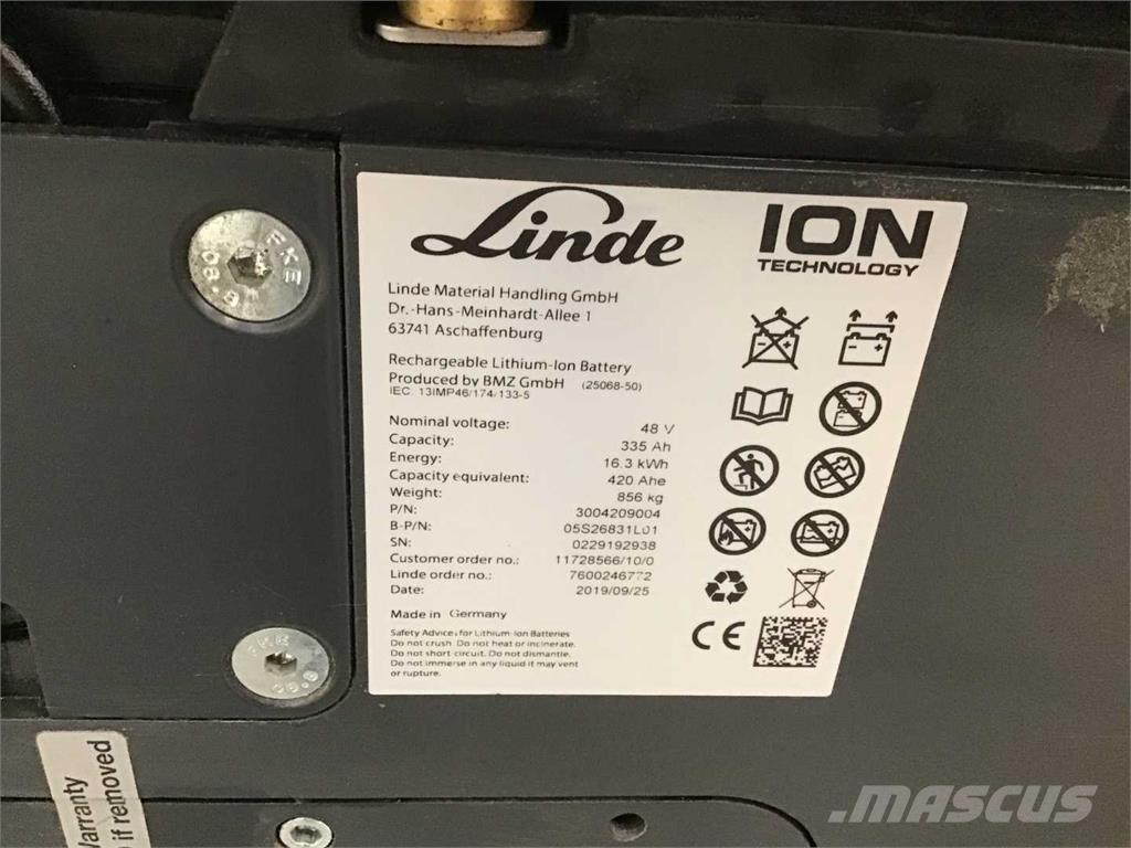 Linde E16 ION Akumulátorové vozíky