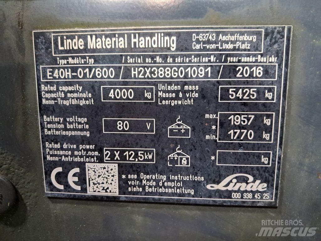 Linde E40H-01/600 Akumulátorové vozíky