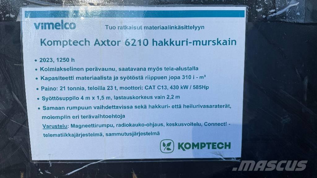 Komptech Axtor 6210 Štěpkovače