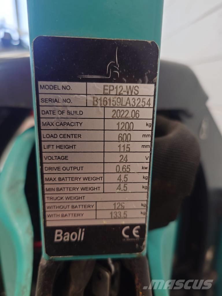 Baoli EP 12 Li-ION Nízkozdvižný vozík
