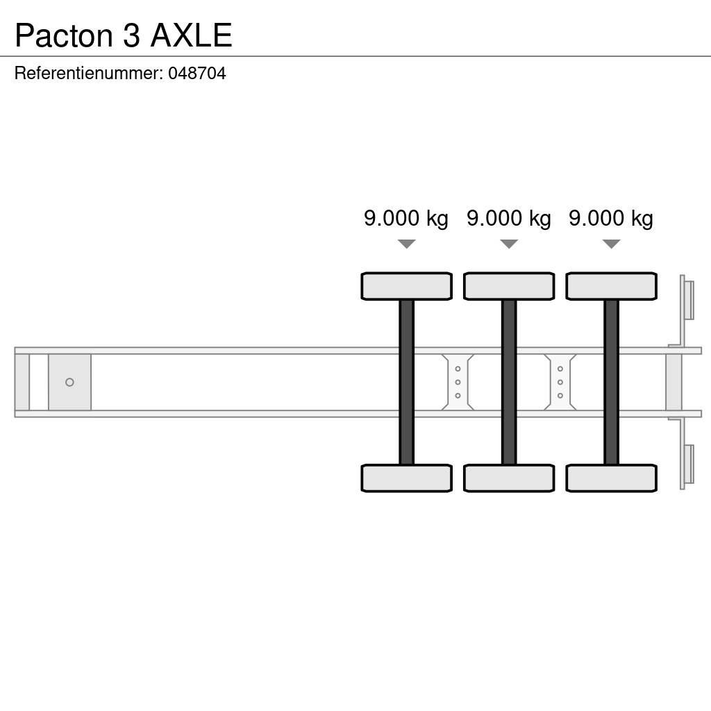 Pacton 3 AXLE Kontejnerové návěsy