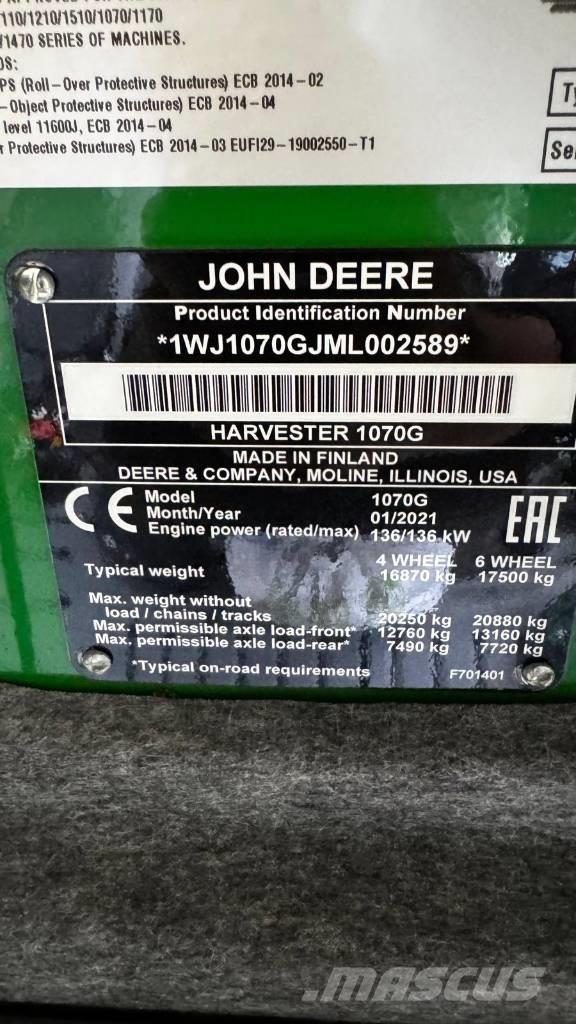 John Deere 1070 Harvestory