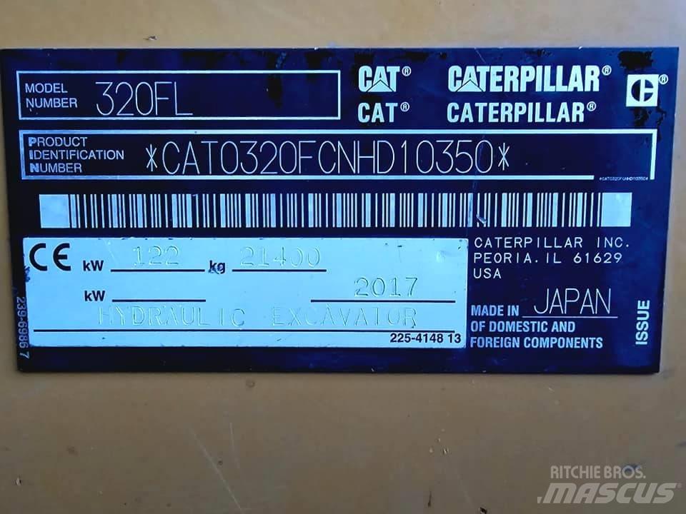 CAT 320 FL Pásová rýpadla
