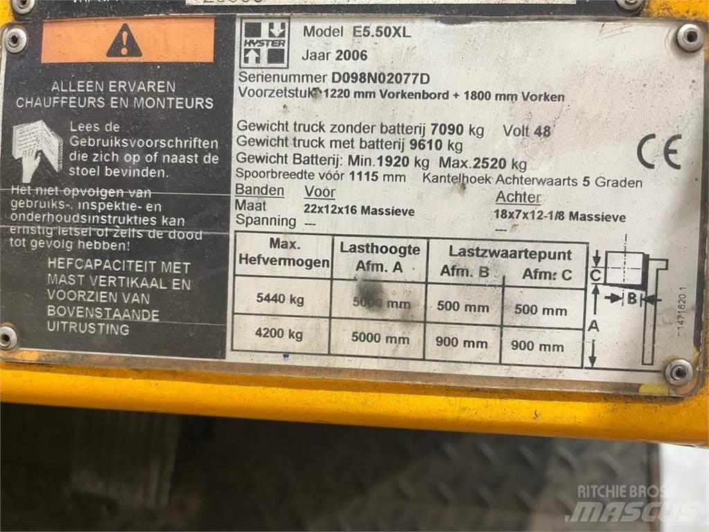 Hyster E5.50XL Akumulátorové vozíky