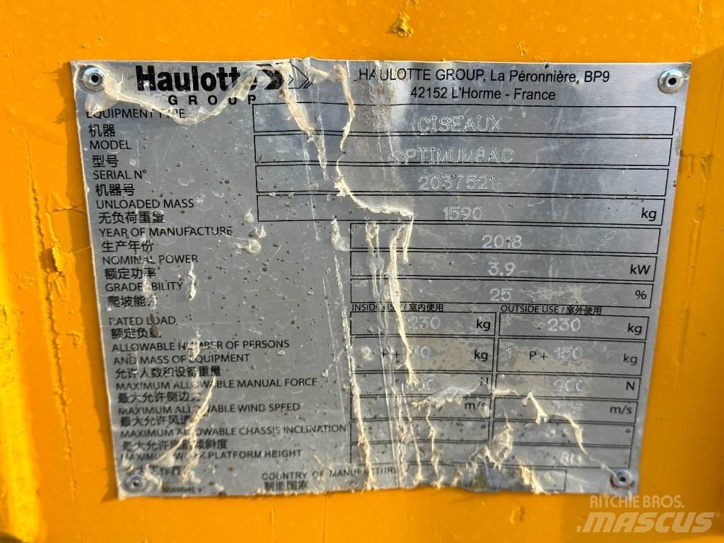 Haulotte OPTIMUM 8 Nůžková zvedací plošina
