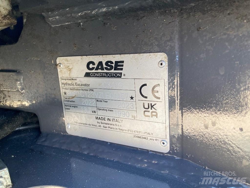 CASE CX 19 D Mini rýpadla < 7t