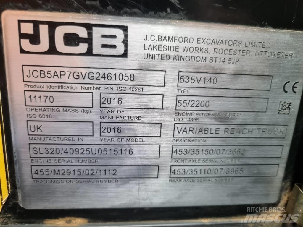 JCB 535-140 Hiviz Teleskopické manipulátory